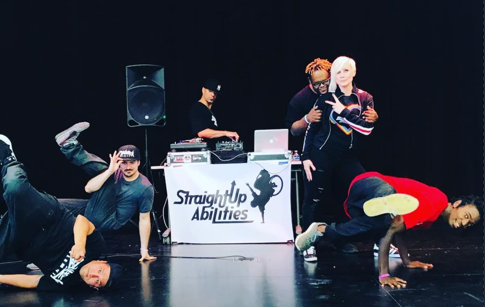 SUPA performers at a school assembly