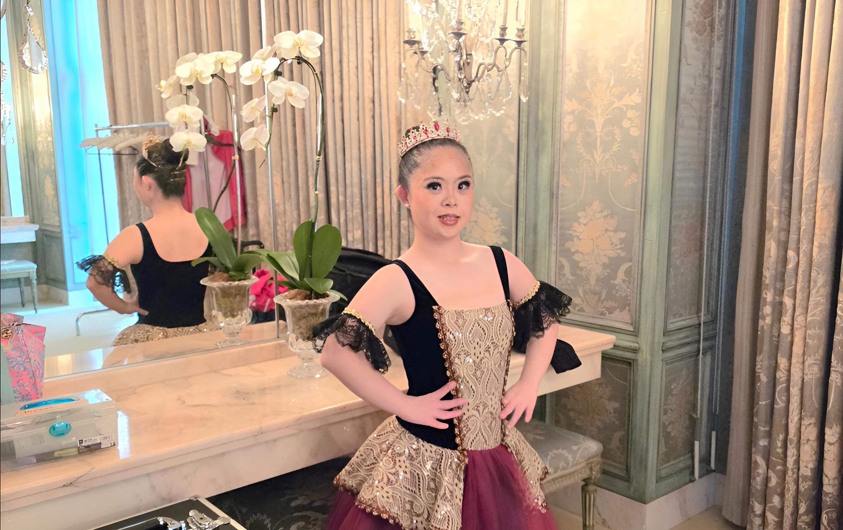 Michelle Kim performing with SUPA